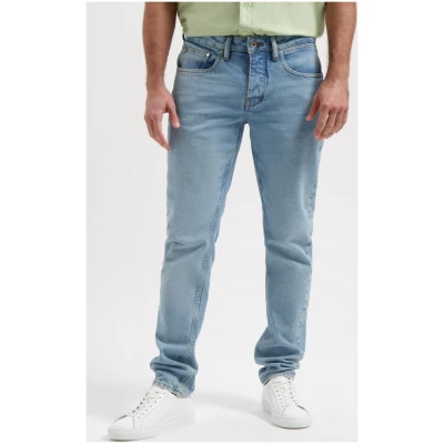 Kuyichi Herren vegan Regular Slim Jeans Jim Vintage Blau