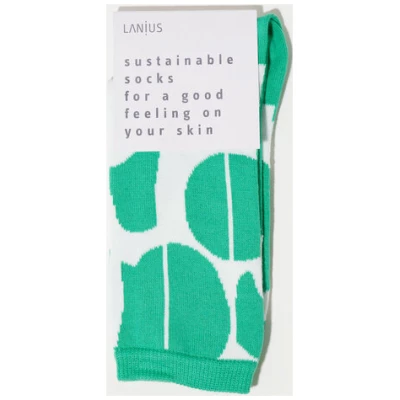 LANIUS Socken Print Graphic Dots aus Bio-Baumwolle