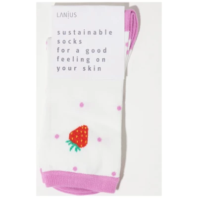 LANIUS Socken mit Punkten aus Bio-Baumwolle
