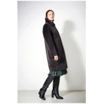 LangerChen Mantel aus Wolle - Coat Clovelly Chinchilla - Grau