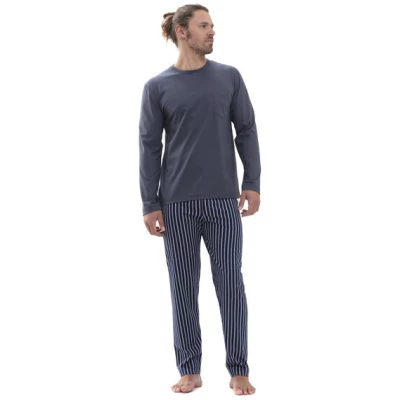 Mey Herren Schlafanzug Pyjama lang "Portimo" Made-in-Green