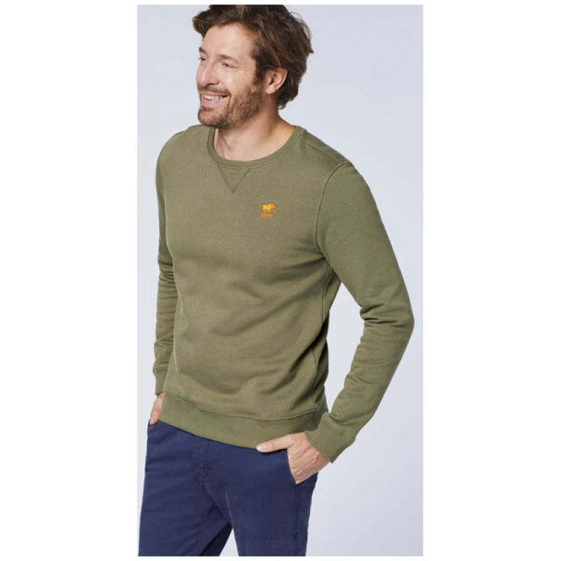 Polo Sylt Sweater mit Label-Stitching