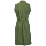 SinWeaver alternative fashion Sommerkleid grün mit Knöpfen knielang