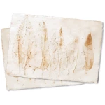 Sundara Tischsets "Imprint" aus handgeschöpftem Recycling Baumwollpapier, Natur