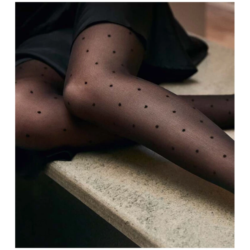 Swedish Stockings 40den Black - Strumpfhose - Doris Dots