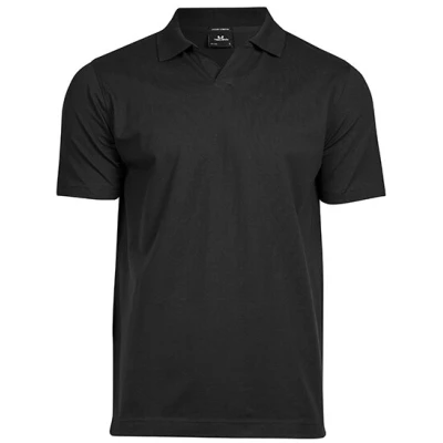 TeeJays Stretch Herren Polo Shirt Kurzarm V - Ausschnitt Bio - Baumwolle