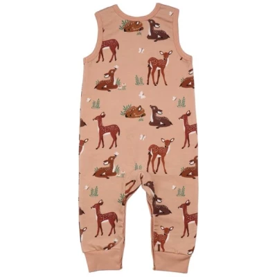 Walkiddy Baby Deers - Baumwolle (Bio) - pink - Strampler ohne Arm