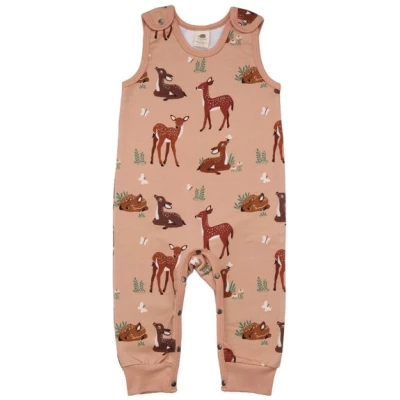 Walkiddy Baby Deers - Baumwolle (Bio) - pink - Strampler ohne Arm