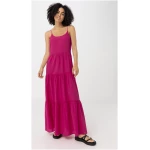 hessnatur Damen Crêpe-Kleid aus Bio-Baumwolle - lila - Größe 36