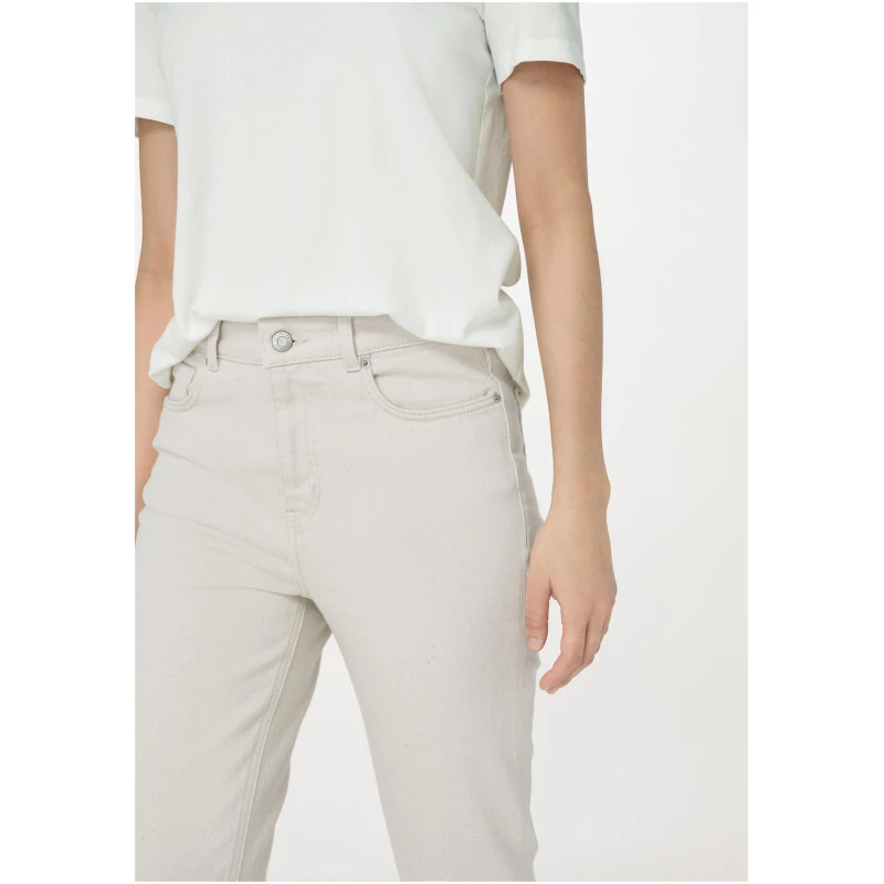 hessnatur Damen Jeans BEA High Rise Straight aus Bio-Denim mit Hanf - natur - Größe 34/30