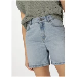 hessnatur Damen Jeans Shorts Relaxed aus Bio-Denim - blau - Größe 26