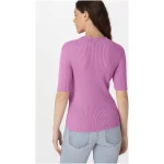 hessnatur Damen Rib Pullover Slim aus Bio-Baumwolle - rosa - Größe 34