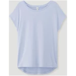 hessnatur Damen Schlafshirt Regular PURE FLOW aus TENCEL™ Modal - blau - Größe 42