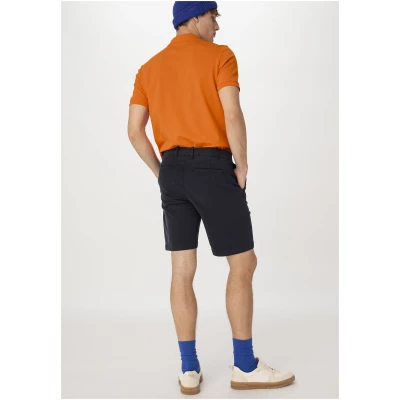hessnatur Herren Chino Shorts LENN Regular aus Bio-Baumwolle - blau - Größe 46