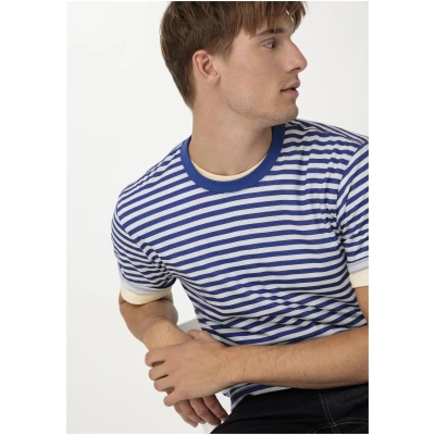 hessnatur Herren Shirt Relaxed aus Bio-Baumwolle - blau - Größe XS