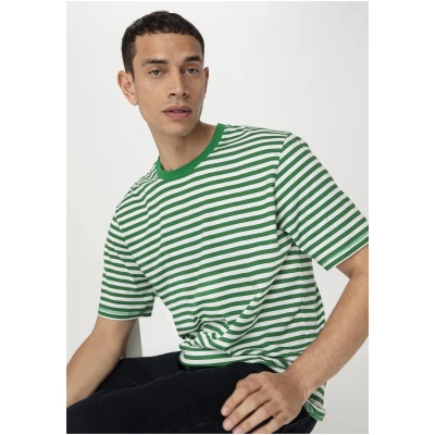 hessnatur Herren Shirt Relaxed aus Bio-Baumwolle - grün - Größe XS