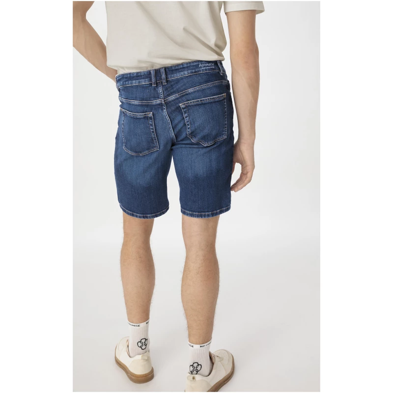 hessnatur Herren Shorts BEN Regular Straight aus Bio-Denim - blau - Größe 46