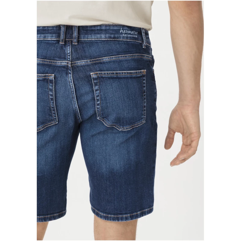 hessnatur Herren Shorts BEN Regular Straight aus Bio-Denim - blau - Größe 46
