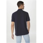 hessnatur Herren Zwirn Polo Shirt Regular aus Bio-Baumwolle - blau - Größe 48