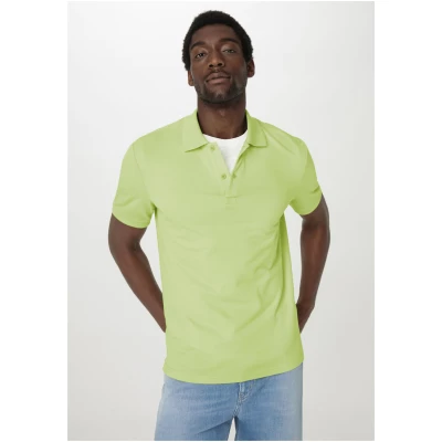 hessnatur Herren Zwirn Polo Shirt Regular aus Bio-Baumwolle - grün - Größe 56