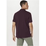 hessnatur Herren Zwirn Polo Shirt Regular aus Bio-Baumwolle - lila - Größe 52