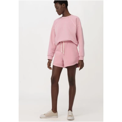 hessnatur Loungewear Shorts mineralgefärbt aus Bio-Baumwolle - rosa - Größe 42