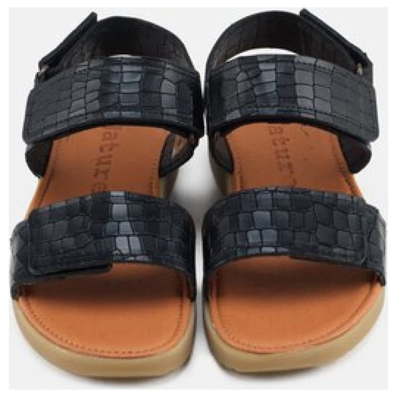 nature footwear Karen Sandal Pull Up Leather - Black