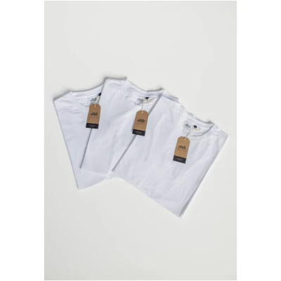 DIRTS Herren vegan Multipack T-Shirt Premium Slim 2.0 Weiß