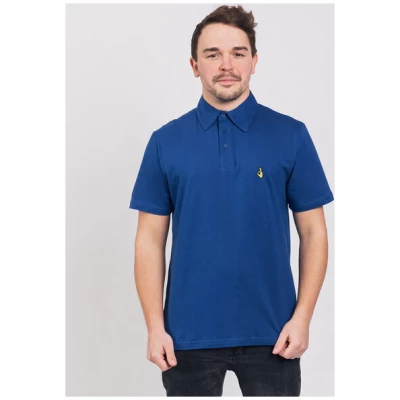 Degree Clothing Herren Poloshirt aus Bio-Baumwolle - "Good Hand" - blau