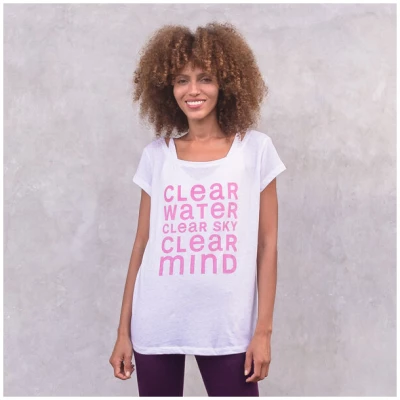 Jaya CLEAR - Damen - loose-cut T-Shirt für Yoga und Freizeit aus Biobaumwolle