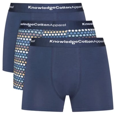 KnowledgeCotton Apparel 3-Pack Boxershorts aus Bio-Baumwolle