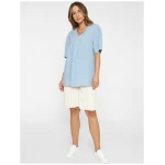 KnowledgeCotton Apparel Kurzarm-Bluse - Baseball linen short sleeve shirt