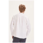 KnowledgeCotton Apparel Leinenhemd - Custom fit linen stand collar shirt