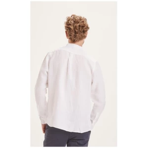 KnowledgeCotton Apparel Leinenhemd - Custom fit linen stand collar shirt