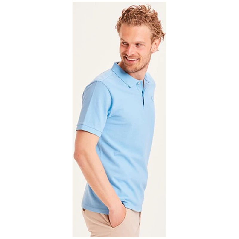 KnowledgeCotton Apparel Polo T-Shirt - Basic Badge - aus Bio-Baumwolle