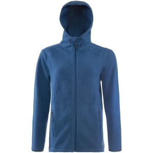LIVING CRAFTS - Damen Fleece-Jacke - Blau (100% Bio-Baumwolle), Nachhaltige Mode, Bio Bekleidung