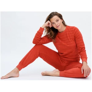 LIVING CRAFTS - Damen Frottee-Schlafanzug - Rot (100% Bio-Baumwolle), Nachhaltige Mode, Bio Bekleidung