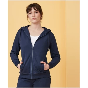 LIVING CRAFTS - Damen Kapuzenjacke - Blau (100% Bio-Baumwolle), Nachhaltige Mode, Bio Bekleidung
