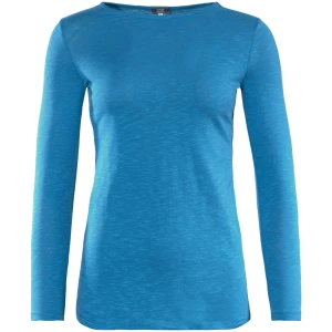 LIVING CRAFTS - Damen Langarm-Shirt - Blau (100% Bio-Baumwolle), Nachhaltige Mode, Bio Bekleidung
