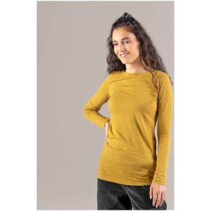LIVING CRAFTS - Damen Langarm-Shirt - Gelb (100% Bio-Baumwolle), Nachhaltige Mode, Bio Bekleidung