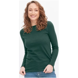 LIVING CRAFTS - Damen Langarm-Shirt - Grün (100% Bio-Baumwolle), Nachhaltige Mode, Bio Bekleidung