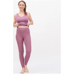 LIVING CRAFTS - Damen Lange Unterhose - Pink (70% Bio-Wolle; 30% Seide), Nachhaltige Mode, Bio Bekleidung