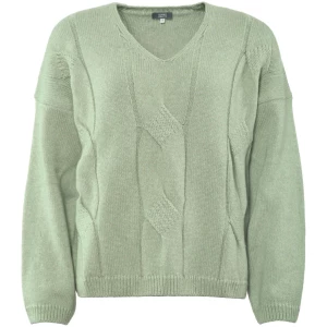 LIVING CRAFTS - Damen Pullover - Grün (65% Bio-Baumwolle; 35% Bio-Wolle), Nachhaltige Mode, Bio Bekleidung