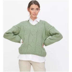 LIVING CRAFTS - Damen Pullover - Grün (65% Bio-Baumwolle; 35% Bio-Wolle), Nachhaltige Mode, Bio Bekleidung