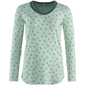 LIVING CRAFTS - Damen Schlaf-Shirt - Gemustert (100% Bio-Baumwolle), Nachhaltige Mode, Bio Bekleidung