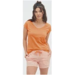 LIVING CRAFTS - Damen Schlaf-Shirt - Orange (100% Bio-Baumwolle), Nachhaltige Mode, Bio Bekleidung