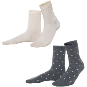 LIVING CRAFTS - Damen Socken, 2er-Pack - Beige (98% Bio-Baumwolle; 2% Elasthan), Nachhaltige Mode, Bio Bekleidung