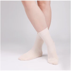 LIVING CRAFTS - Damen Socken - Beige (100% Bio-Baumwolle), Nachhaltige Mode, Bio Bekleidung