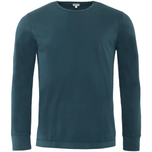 LIVING CRAFTS - Herren Langarm-Shirt - Blau (100% Bio-Baumwolle), Nachhaltige Mode, Bio Bekleidung