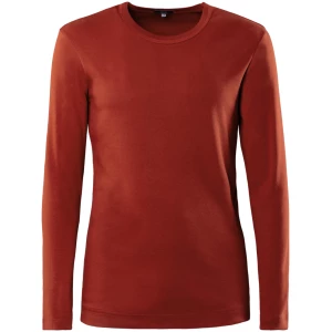LIVING CRAFTS - Herren Langarm-Shirt - Rot (100% Bio-Baumwolle), Nachhaltige Mode, Bio Bekleidung